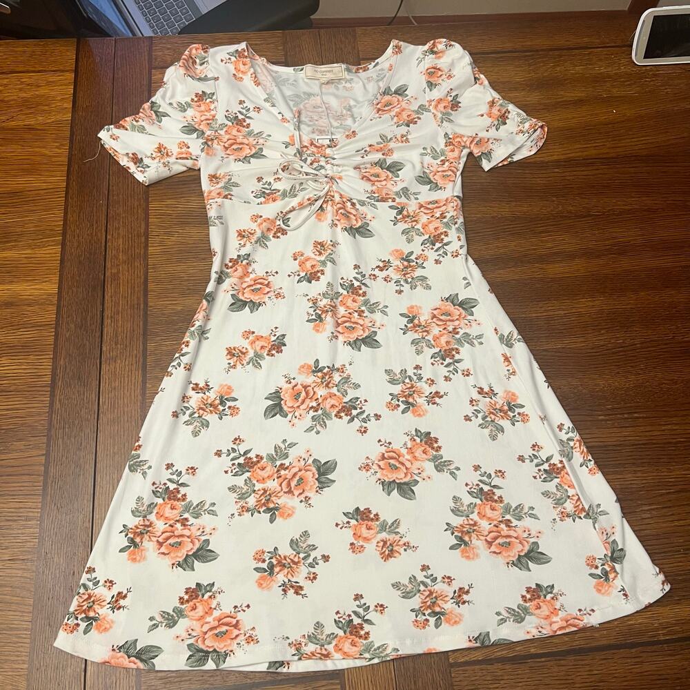 NWT No Comment LA Floral Cocktail Dress Medium Spring Feminine - Picture 14 of 15